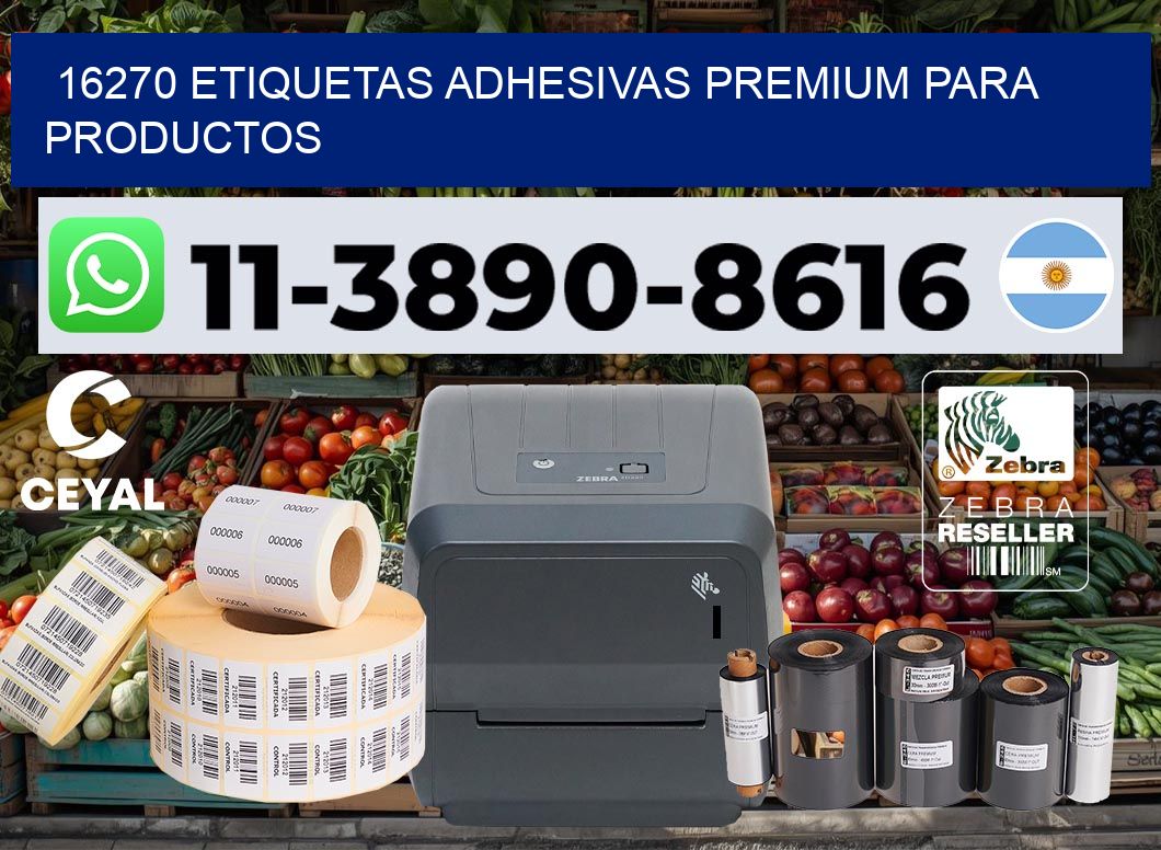 16270 Etiquetas adhesivas premium para productos