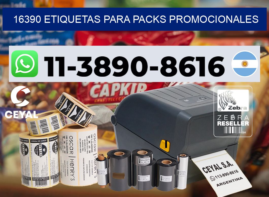 16390 Etiquetas para packs promocionales