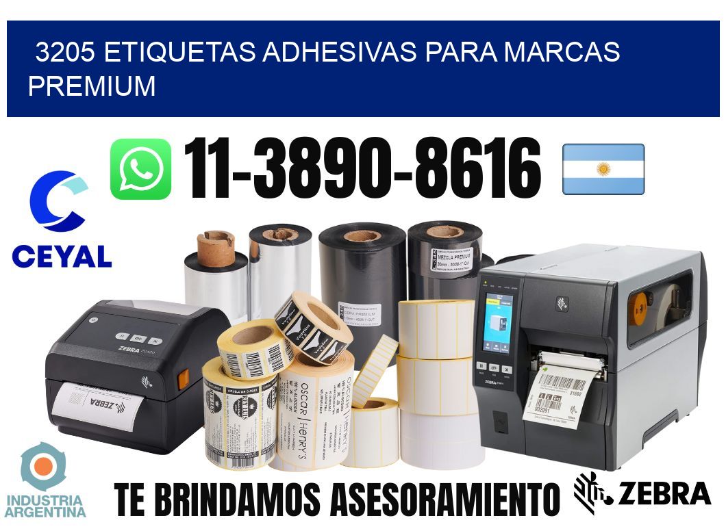 3205 Etiquetas adhesivas para marcas premium