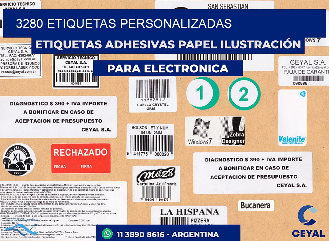 3280 etiquetas personalizadas