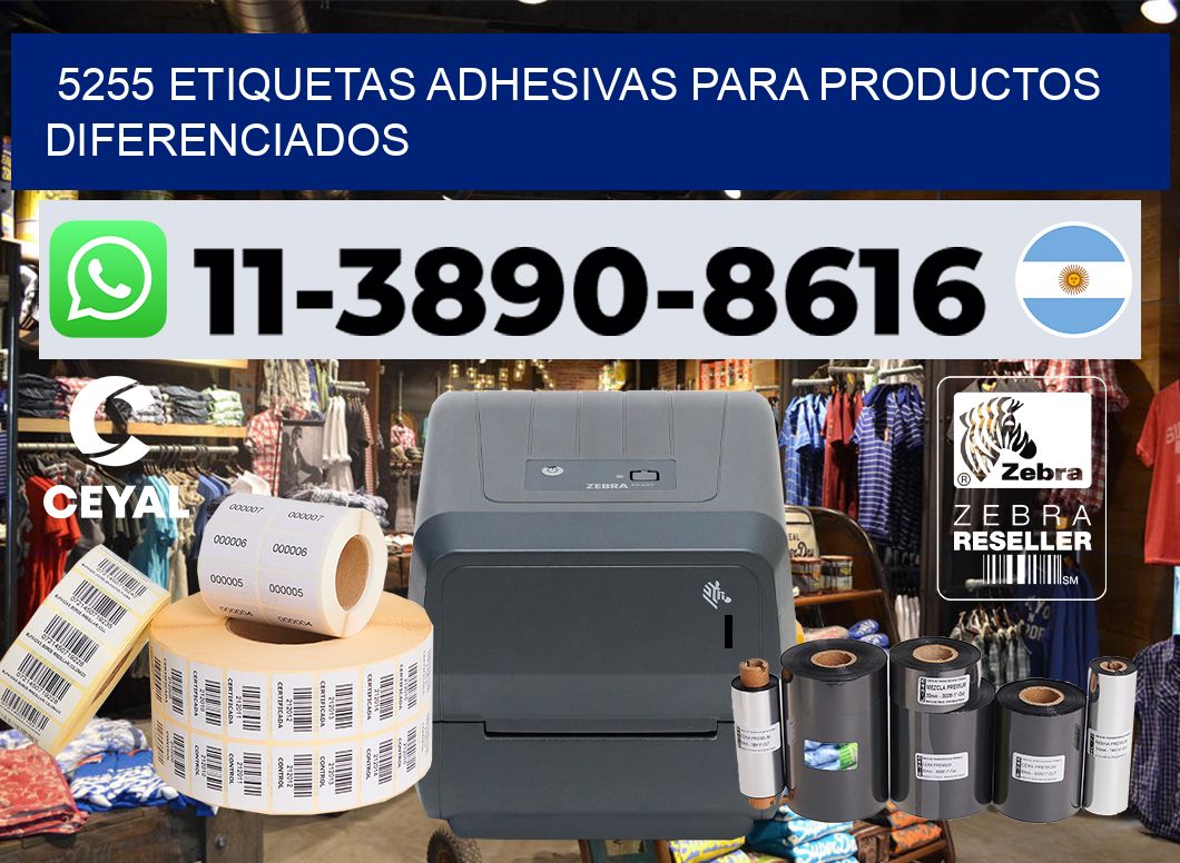 5255 Etiquetas adhesivas para productos diferenciados