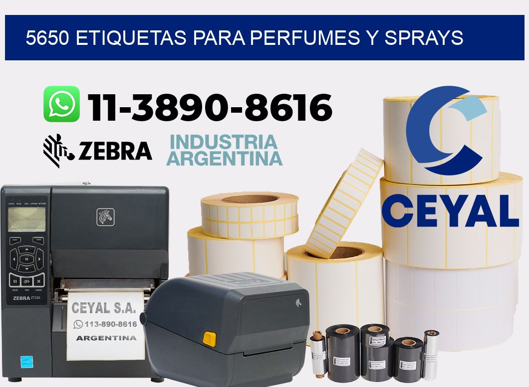 5650 Etiquetas para perfumes y sprays
