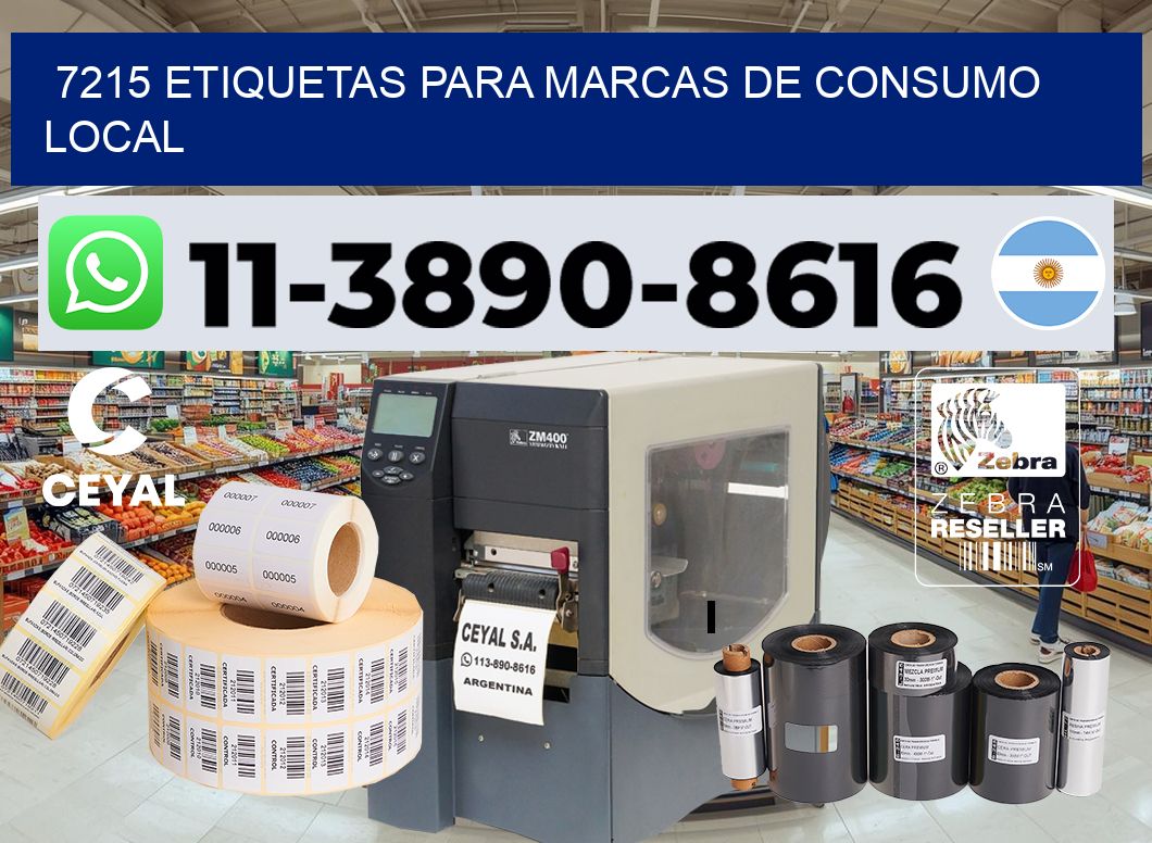 7215 Etiquetas para marcas de consumo local