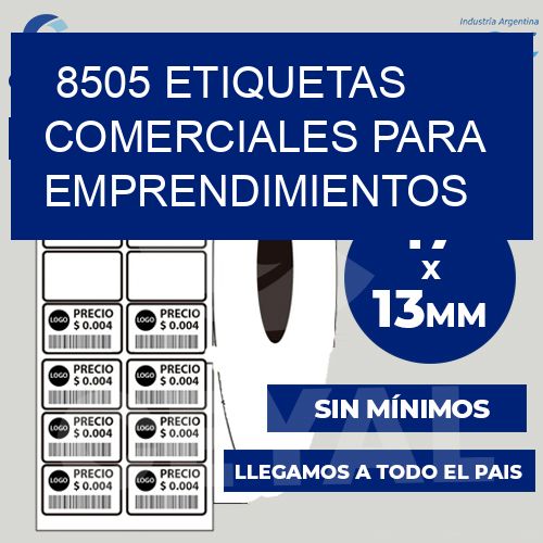 8505 Etiquetas comerciales para emprendimientos