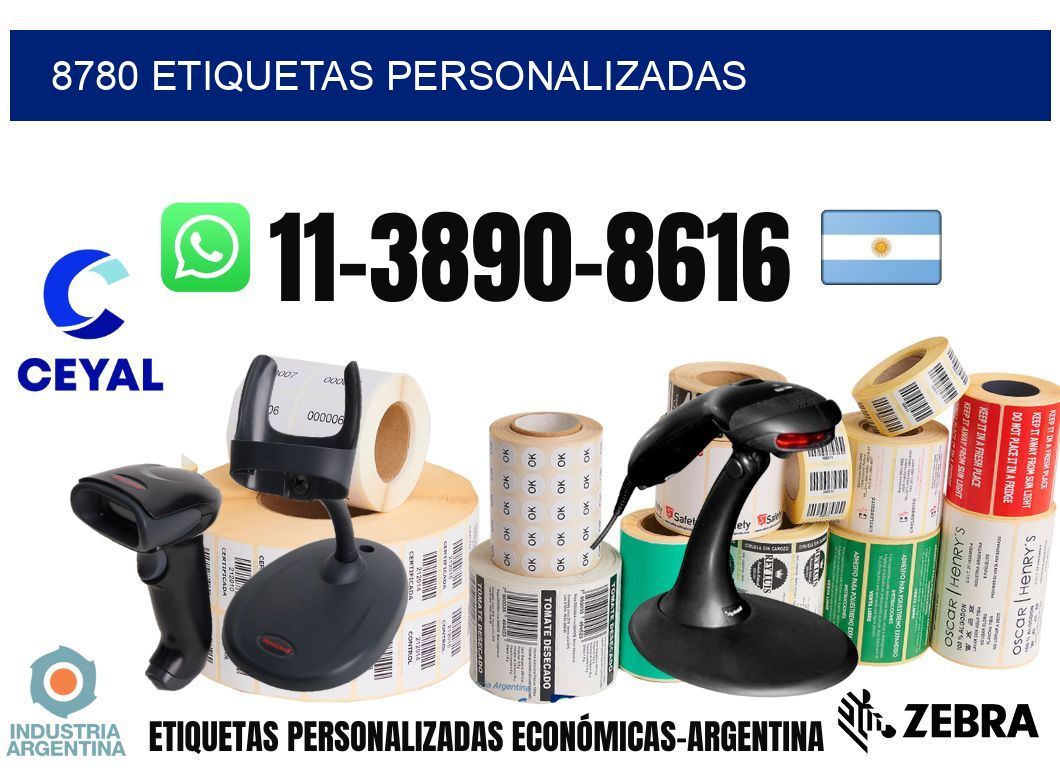 8780 etiquetas personalizadas