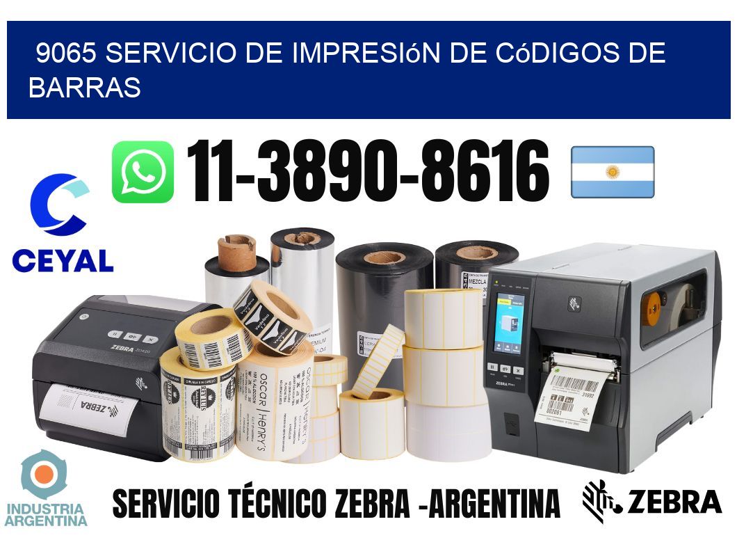 9065 Servicio de impresión de códigos de barras
