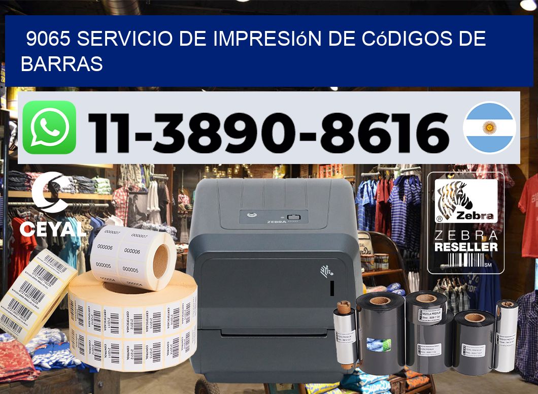 9065 Servicio de impresión de códigos de barras