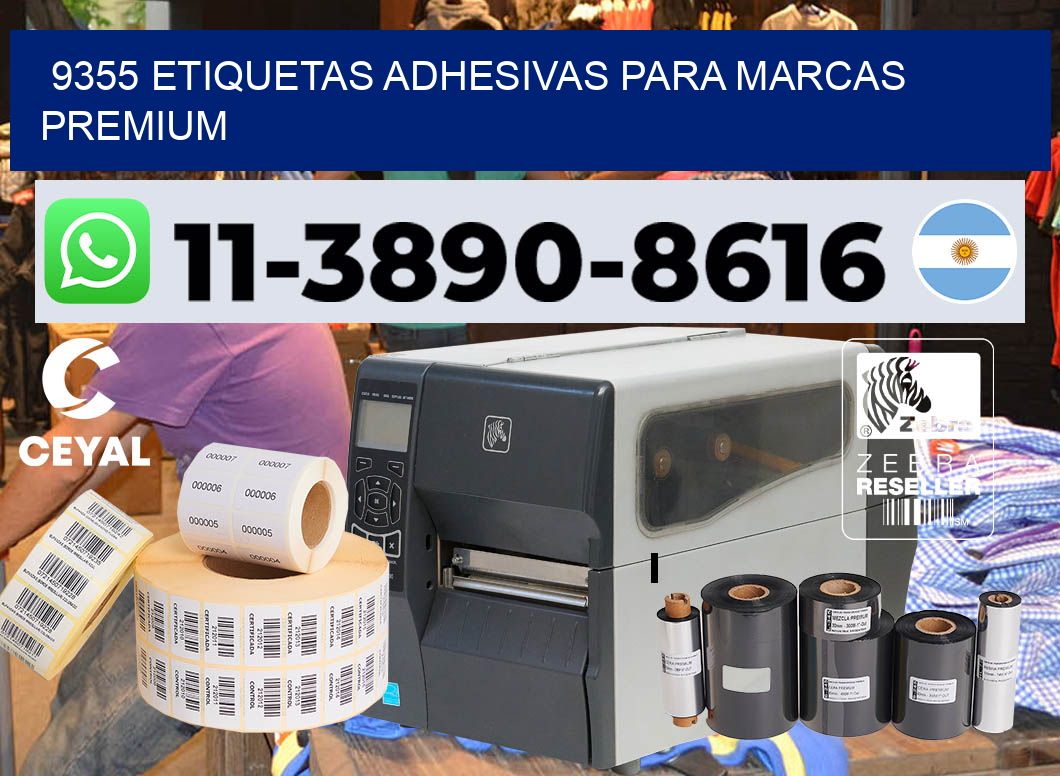9355 Etiquetas adhesivas para marcas premium