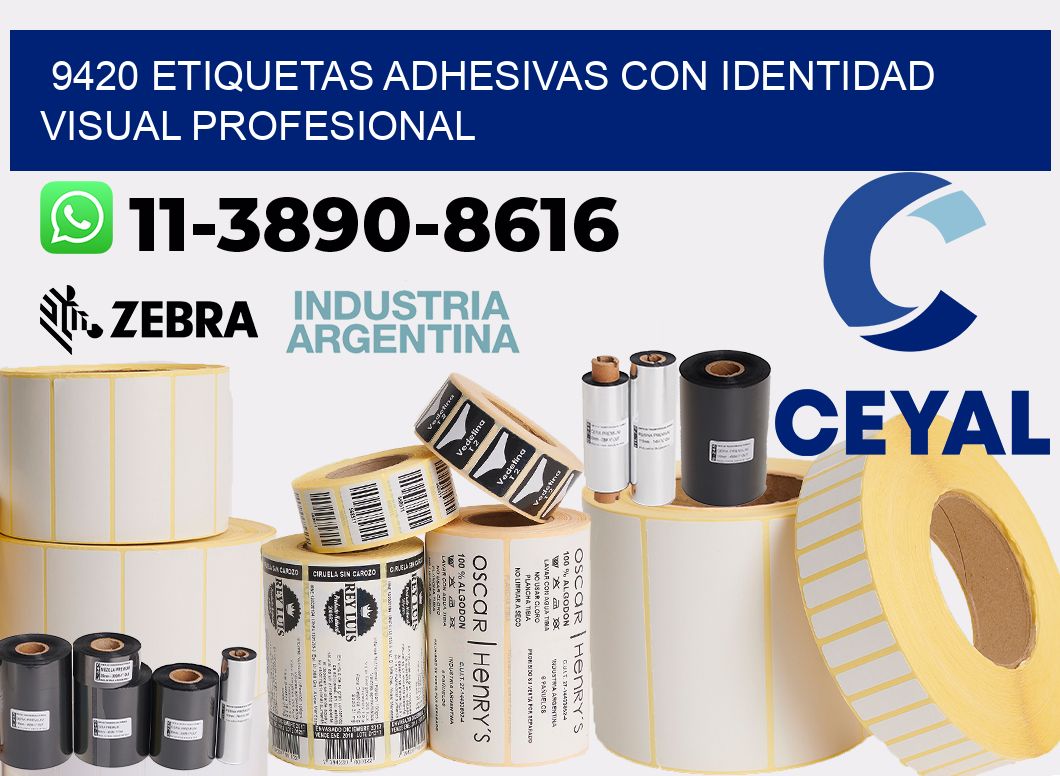 9420 Etiquetas adhesivas con identidad visual profesional