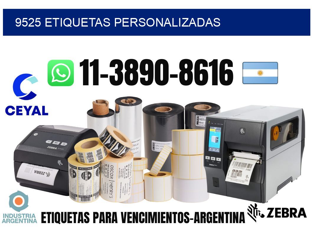 9525 etiquetas personalizadas