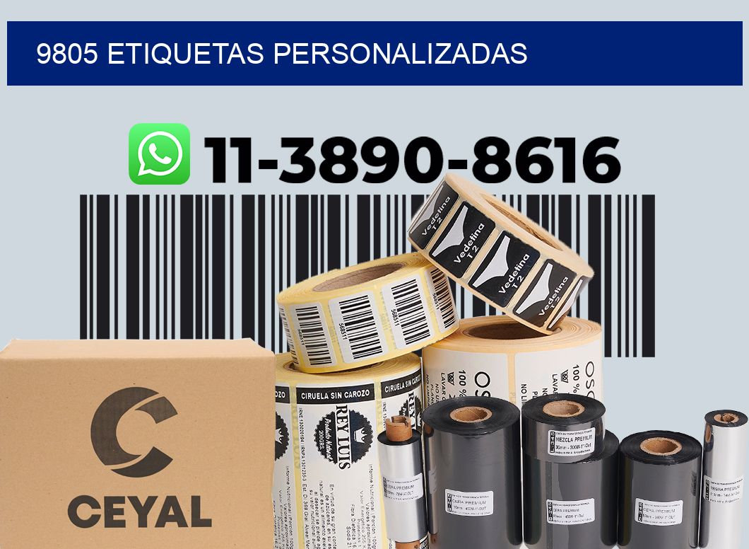 9805 etiquetas personalizadas