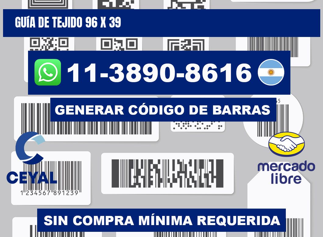 Guía de tejido 96 x 39