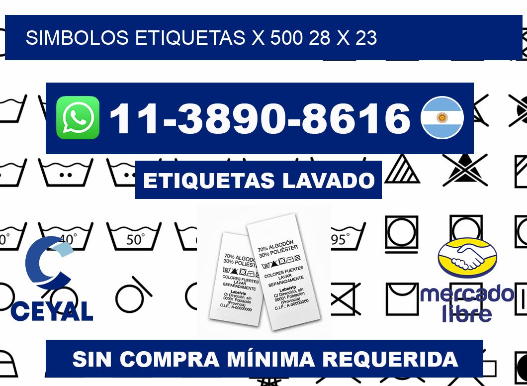 SIMBOLOS ETIQUETAS X 500 28 x 23