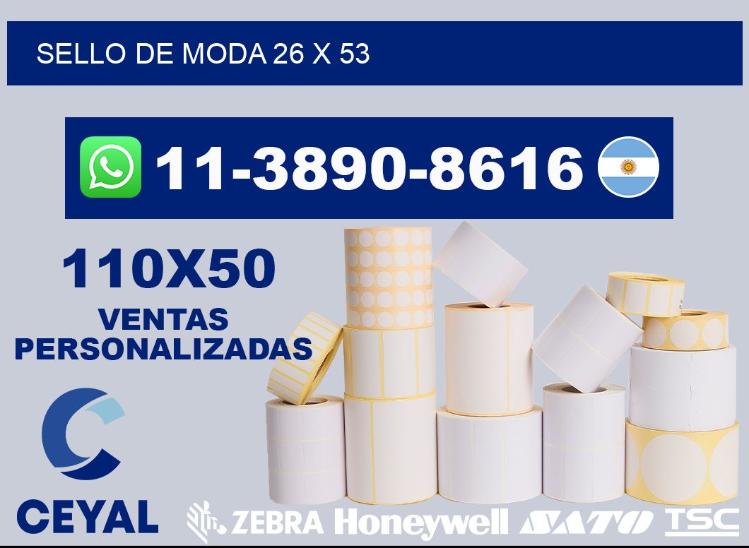 Sello de moda 26 x 53