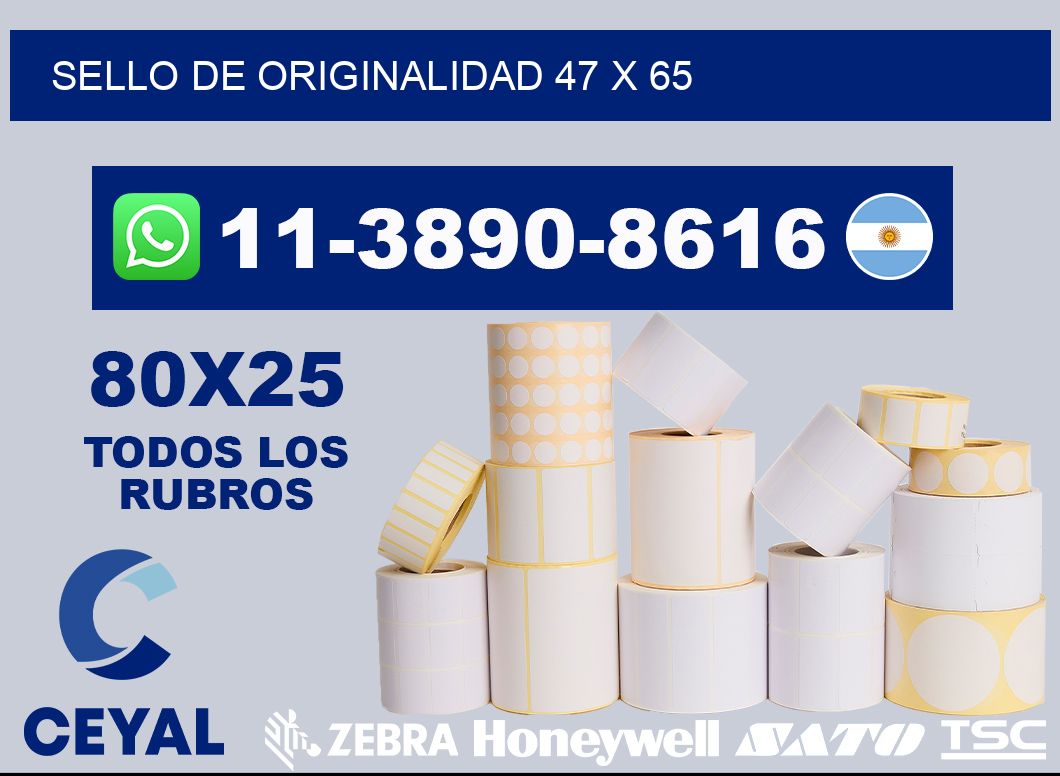 Sello de originalidad 47 x 65