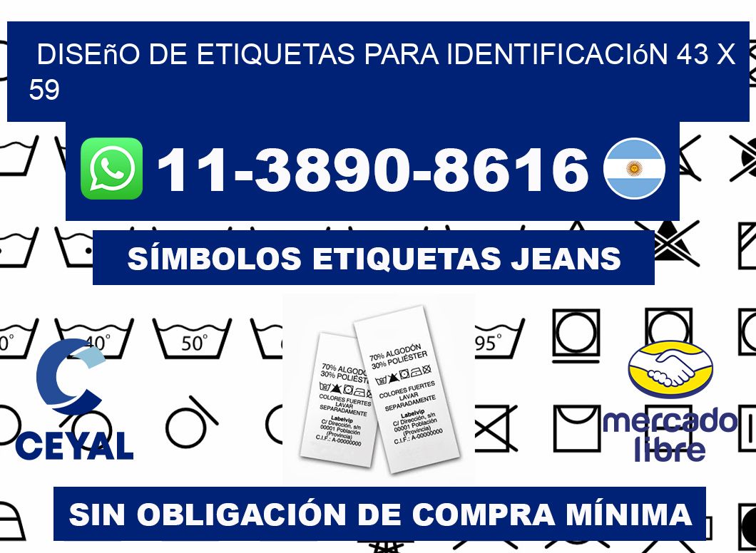 diseño de etiquetas para identificación 43 x 59