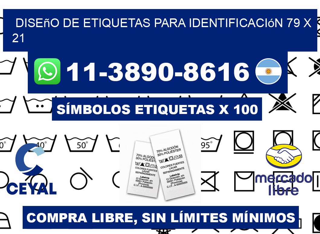 diseño de etiquetas para identificación 79 x 21