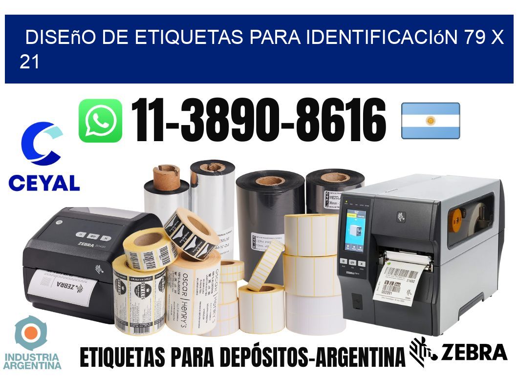 diseño de etiquetas para identificación 79 x 21