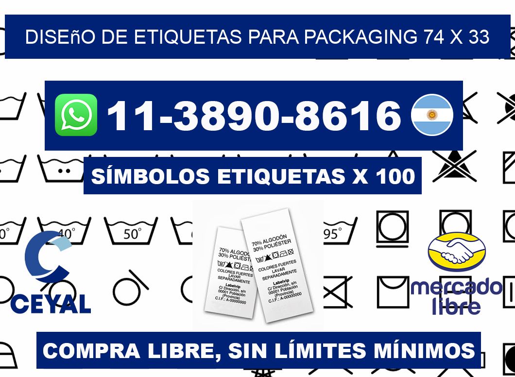 diseño de etiquetas para packaging 74 x 33