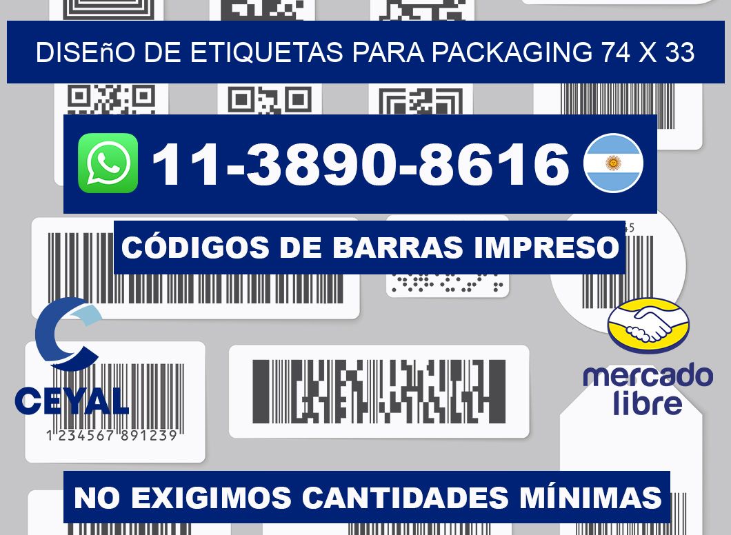 diseño de etiquetas para packaging 74 x 33