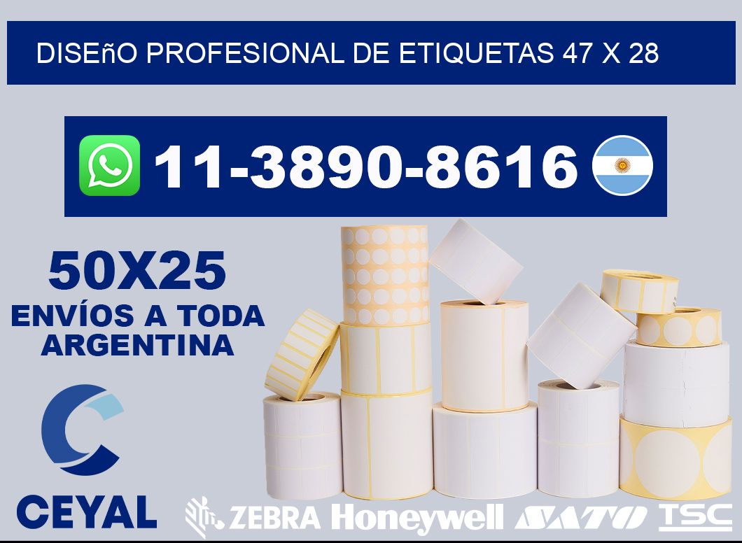 diseño profesional de etiquetas 47 x 28