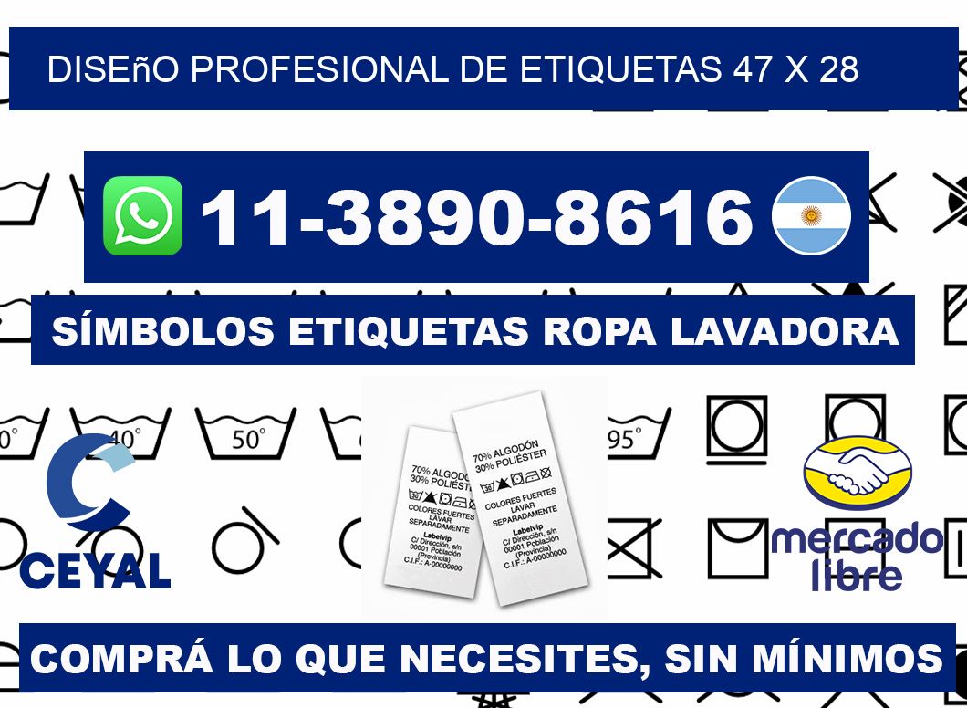 diseño profesional de etiquetas 47 x 28