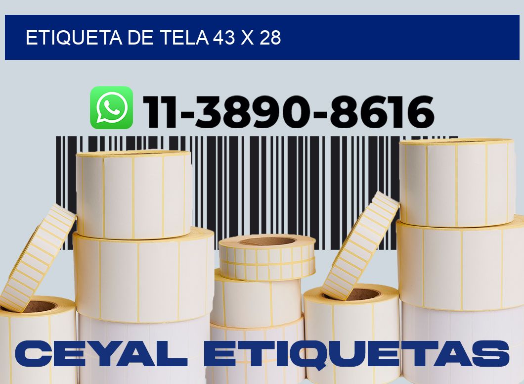 etiqueta de tela 43 x 28