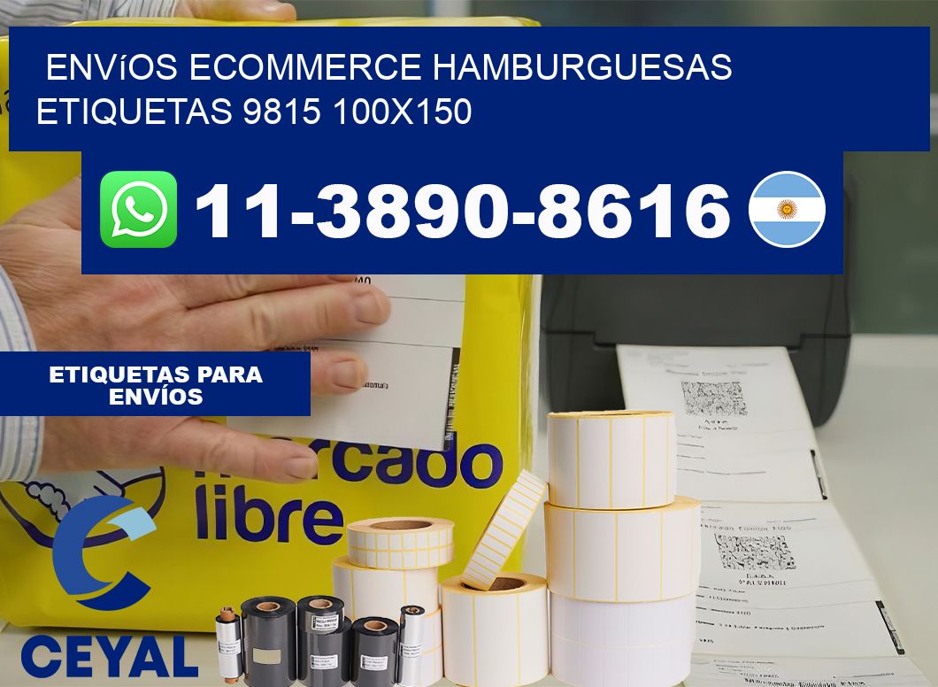 Envíos Ecommerce hamburguesas etiquetas 9815 100×150