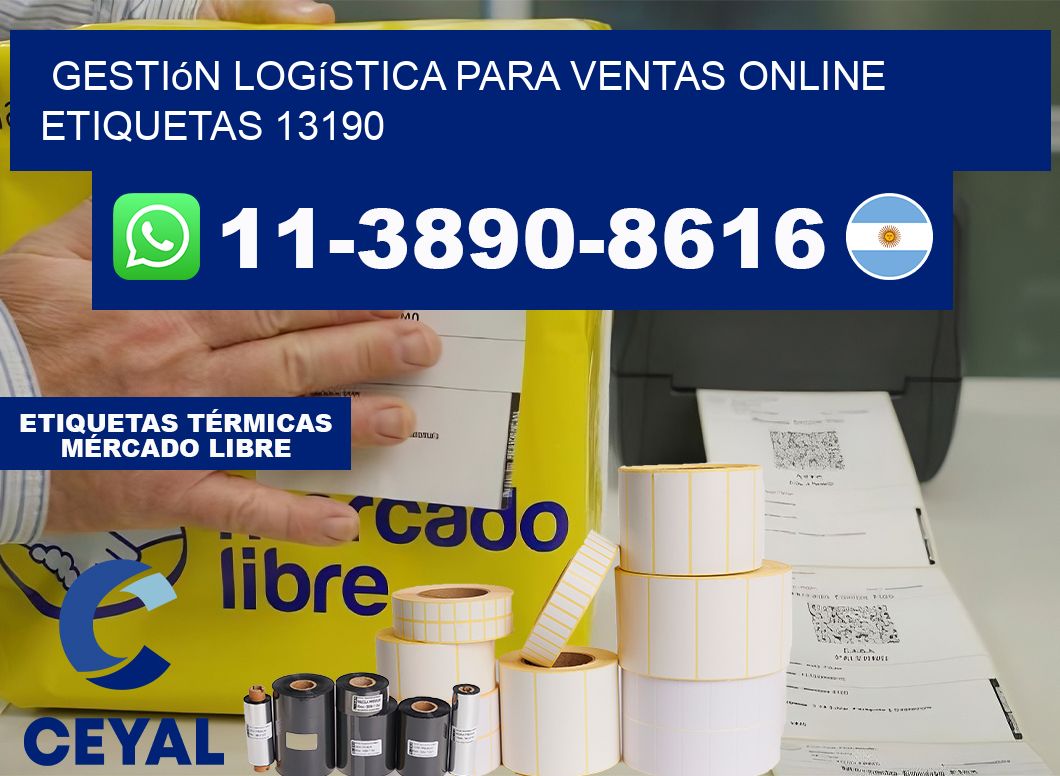 Gestión logística para ventas online  etiquetas 13190