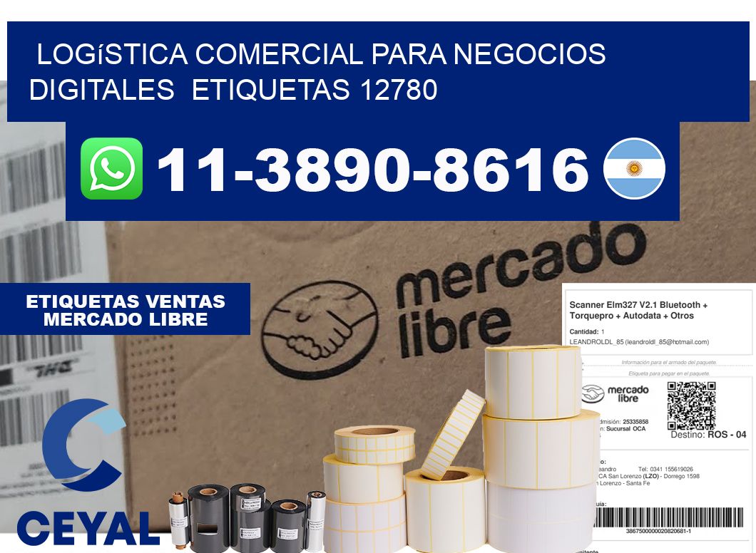 Logística comercial para negocios digitales etiquetas 12780