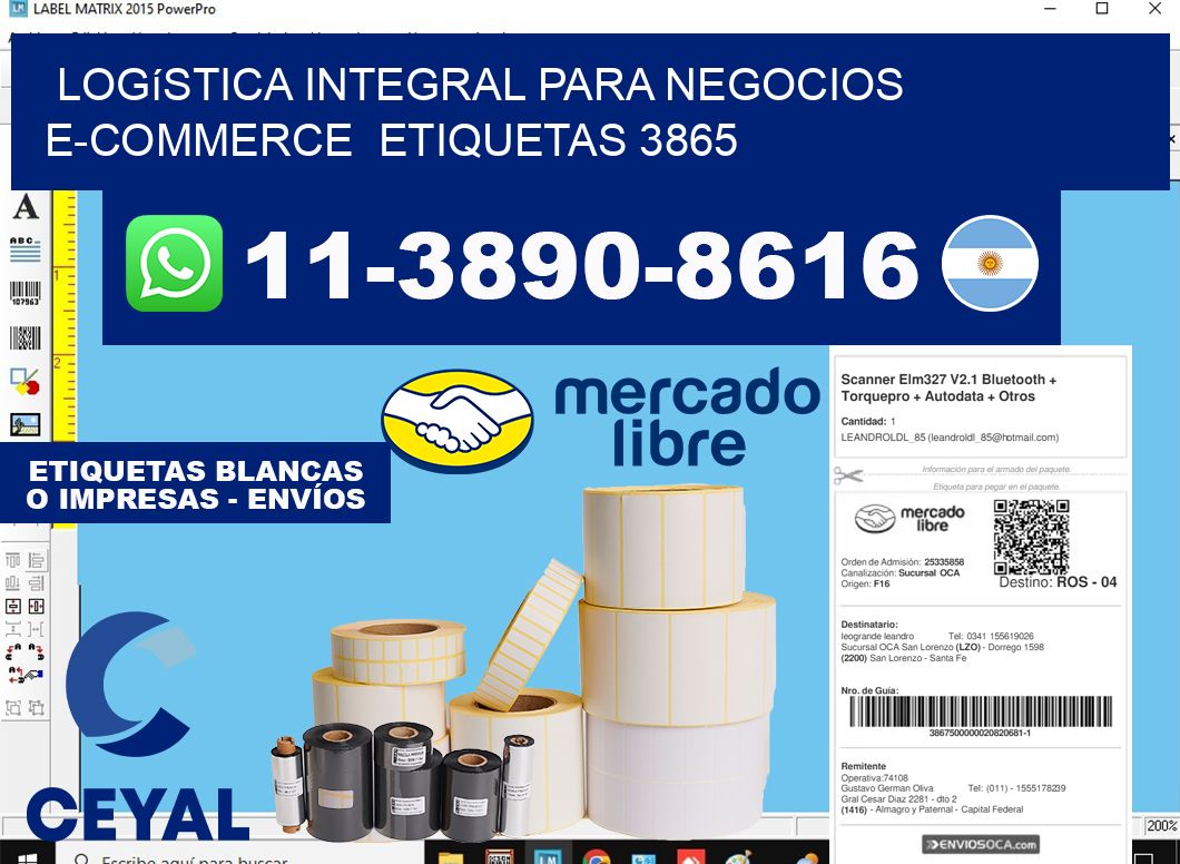 Logística integral para negocios e-commerce etiquetas 3865