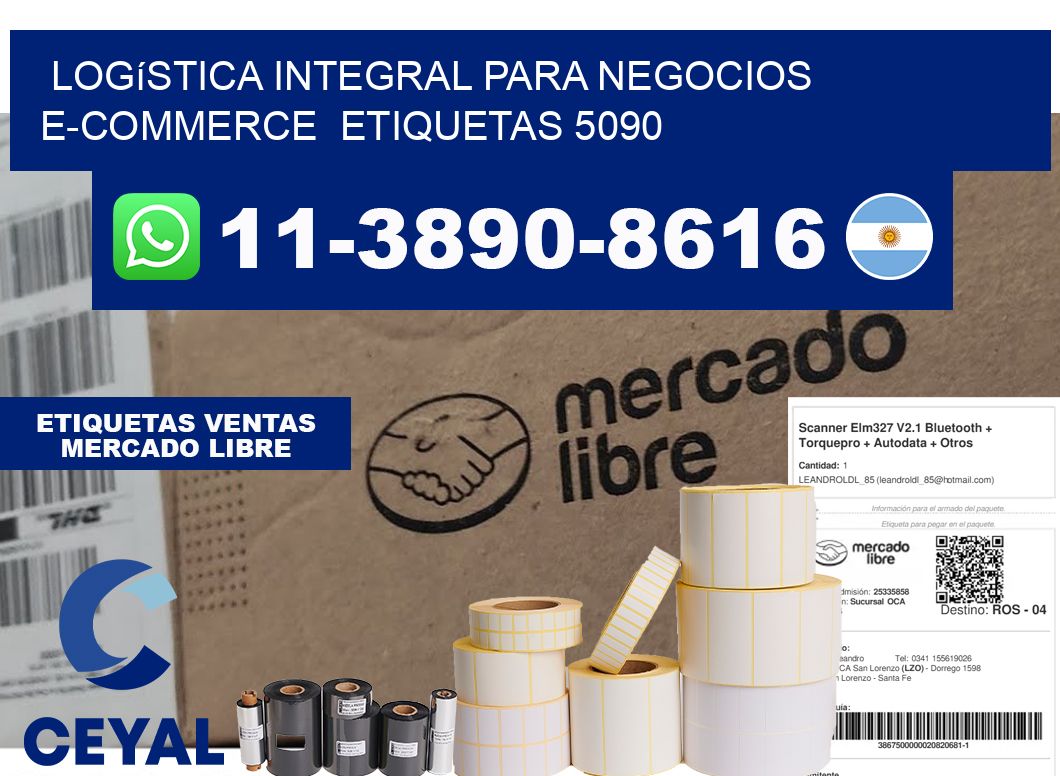 Logística integral para negocios e-commerce etiquetas 5090