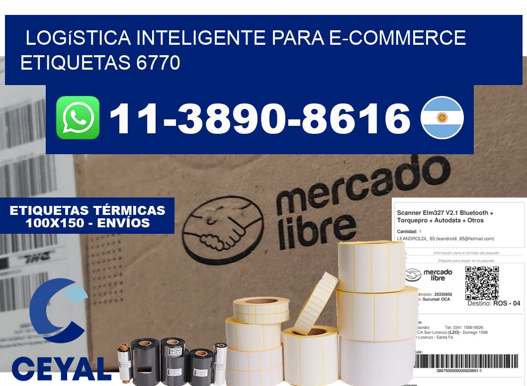 Logística inteligente para e-commerce etiquetas 6770