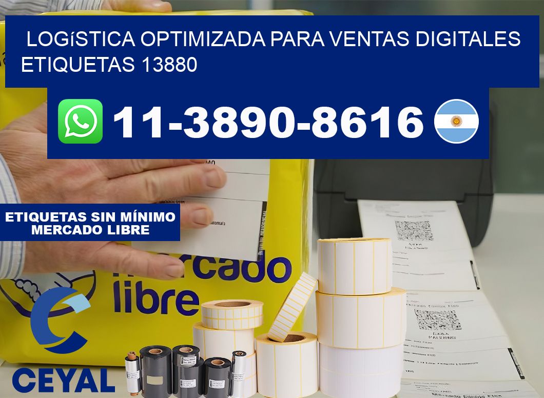 Logística optimizada para ventas digitales  etiquetas 13880