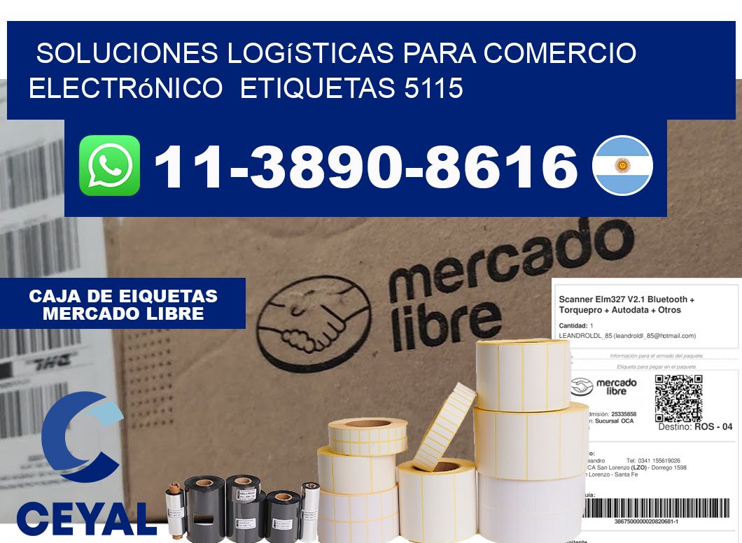 Soluciones logísticas para comercio electrónico  etiquetas 5115