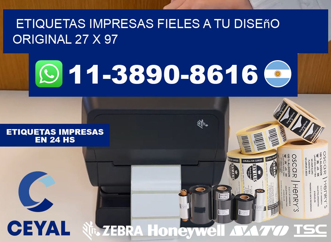 etiquetas impresas fieles a tu diseño original 27 x 97