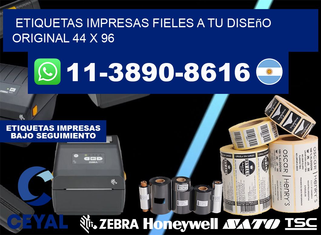 etiquetas impresas fieles a tu diseño original 44 x 96