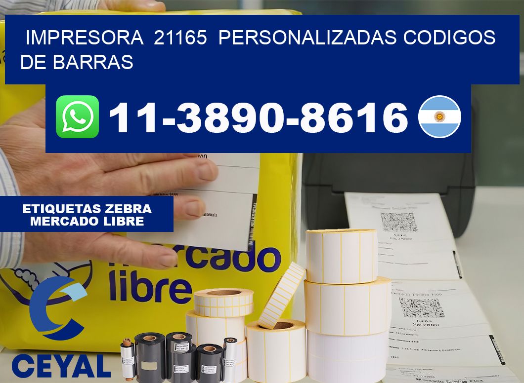 impresora  21165  personalizadas codigos de barras