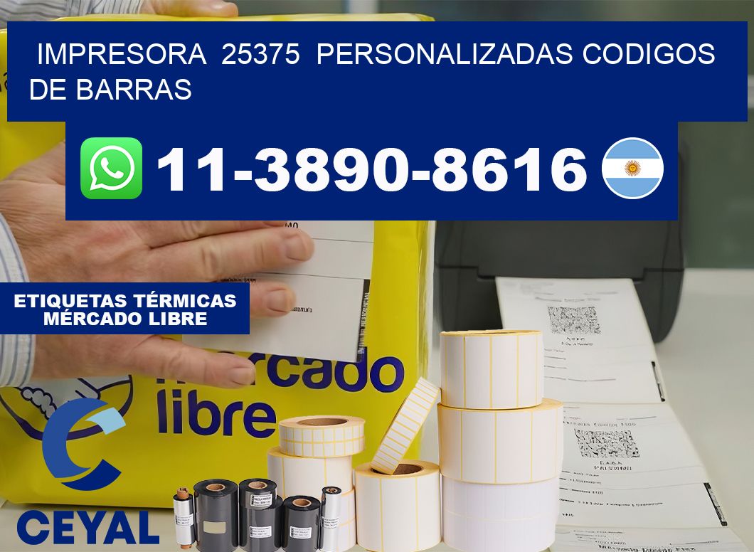 impresora 25375 personalizadas codigos de barras