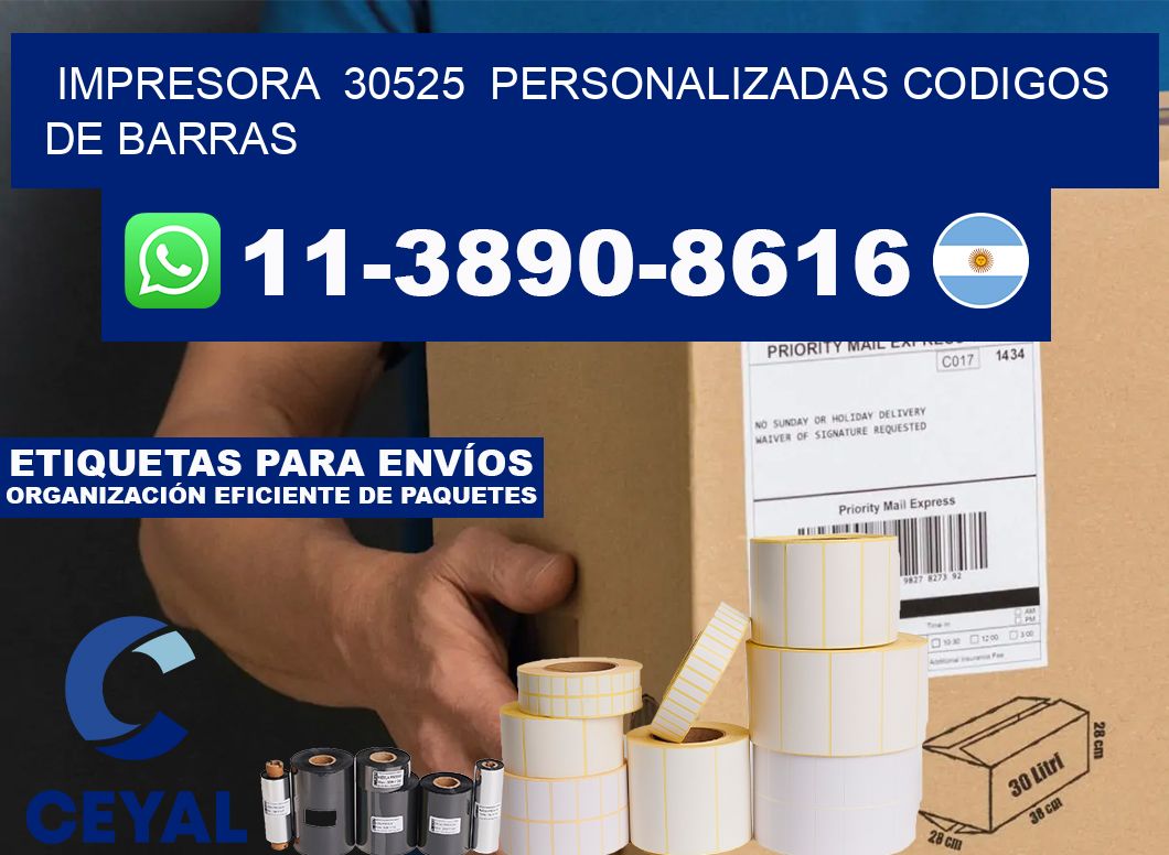 impresora  30525  personalizadas codigos de barras