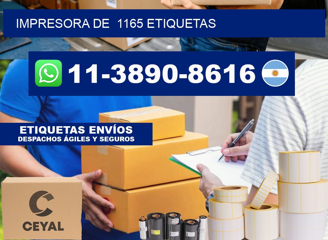impresora de  1165 etiquetas
