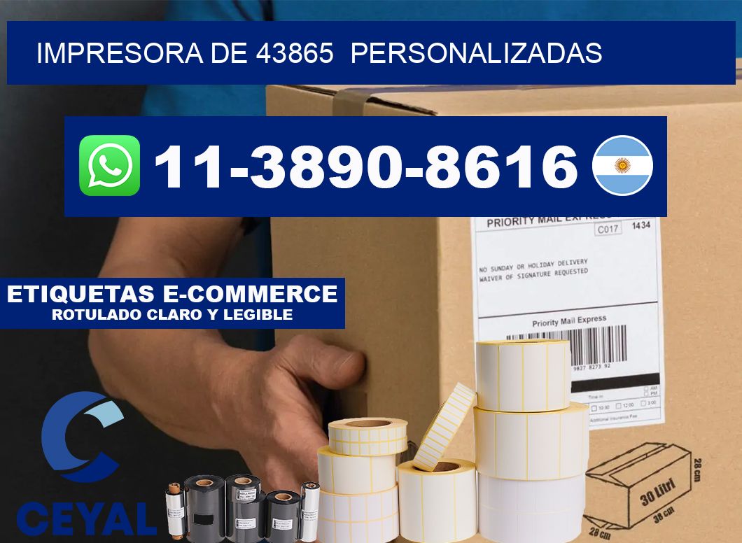 impresora de 43865  personalizadas
