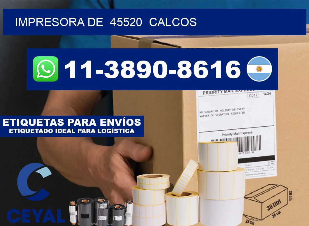 impresora de  45520  calcos