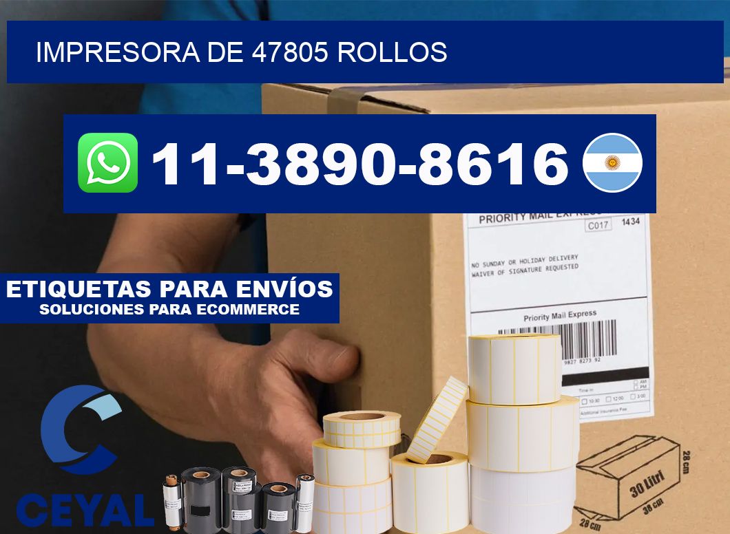 impresora de 47805 rollos