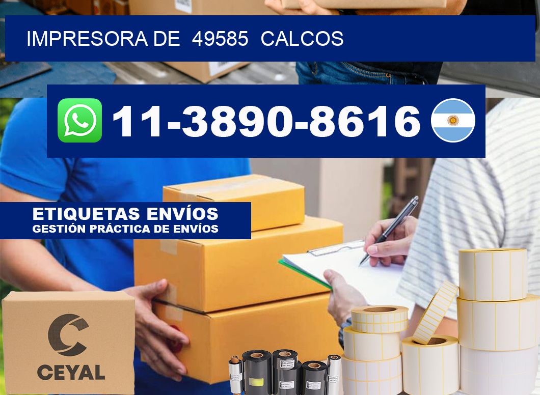 impresora de  49585  calcos