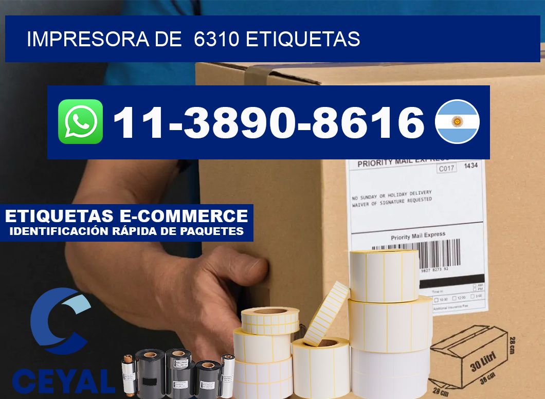 impresora de  6310 etiquetas