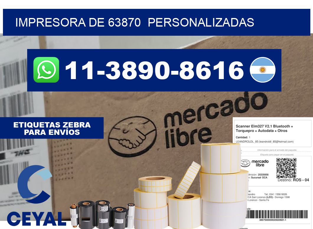 impresora de 63870 personalizadas