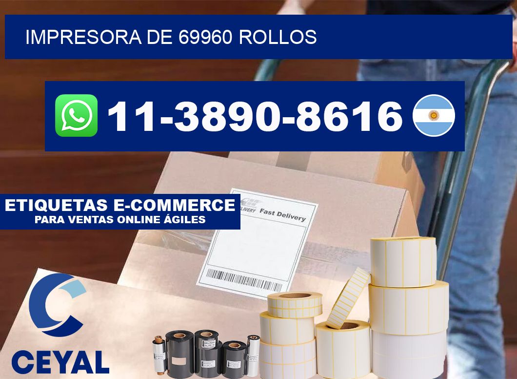 impresora de 69960 rollos
