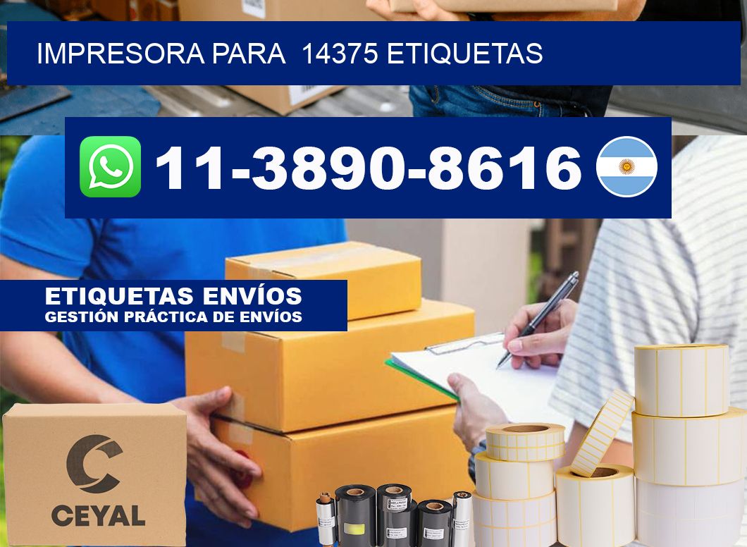 impresora para 14375 etiquetas