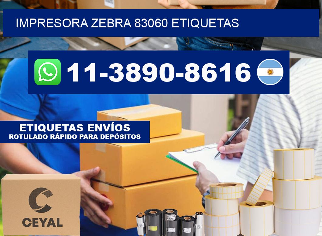 impresora zebra 83060 etiquetas